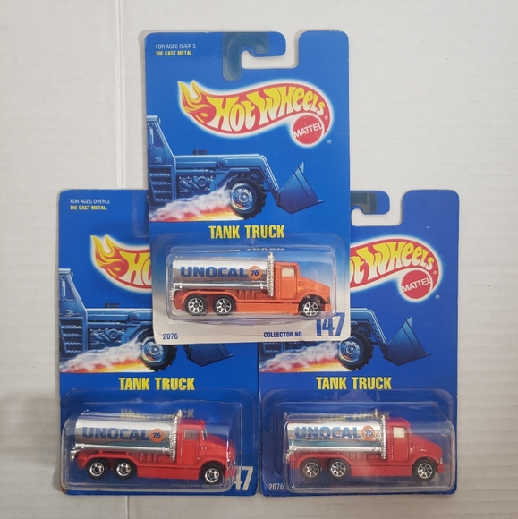 Hot Wheels Unocal Tank Truck #147 Set of 3 - Picture 1 of 3